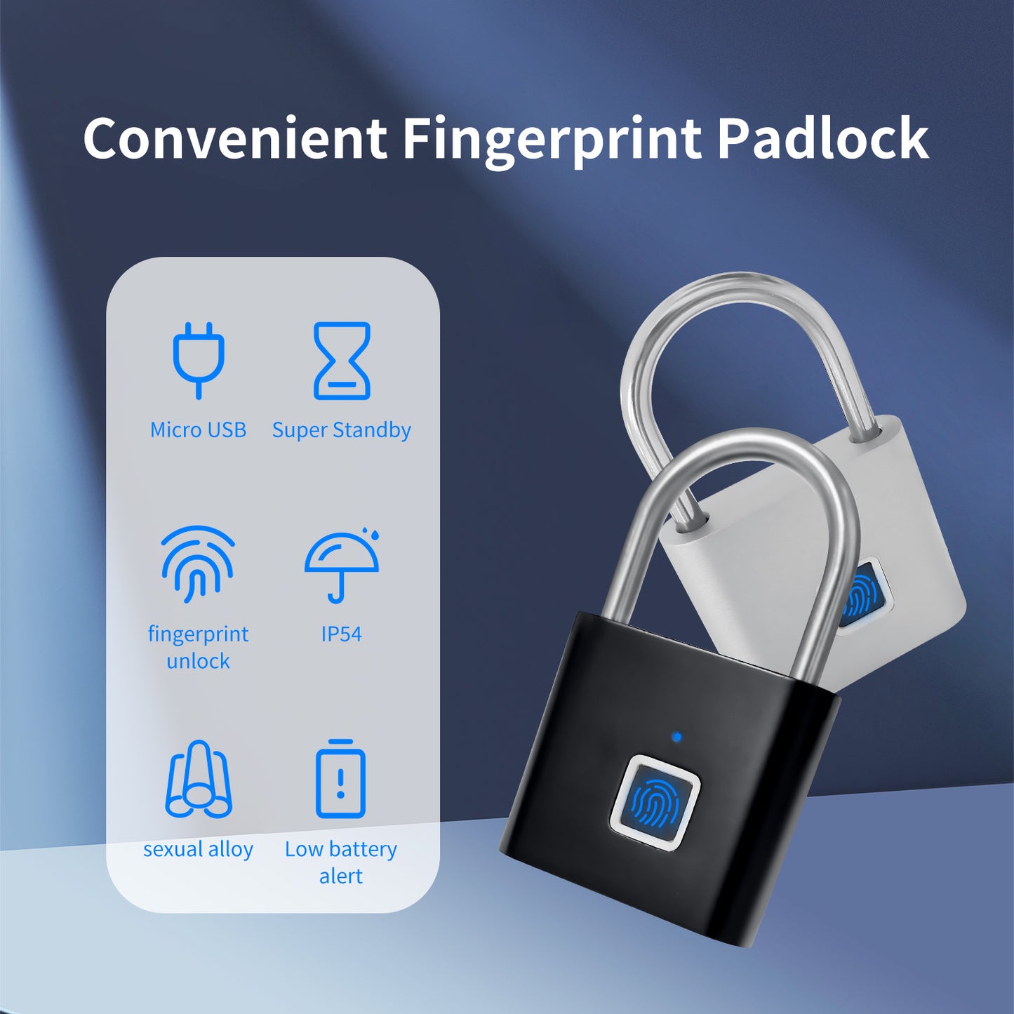 Candado inteligente con huella y control por aplicación