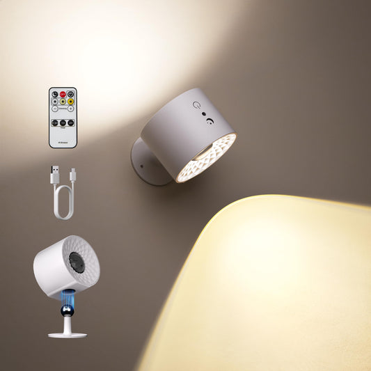 2 Lámparas de pared LED inalámbricas recargables